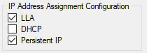 Ρύθμιση Persistent IP στο GigE Configurator